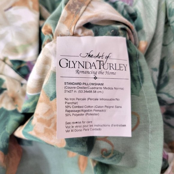 Glynda Turley Romancing the Home Standard Pillow Shams Pair Magnolias - Picture 5 of 6